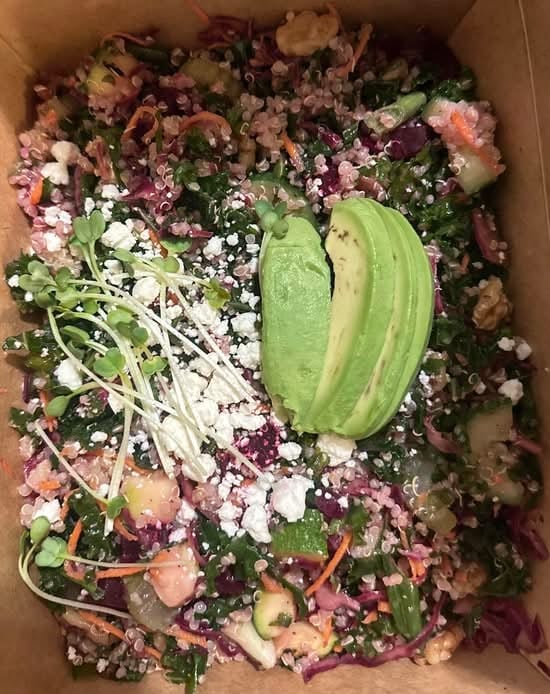 Organic Kale & Quinoa Salad.