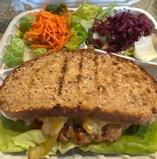 Free Range Turkey Burger.